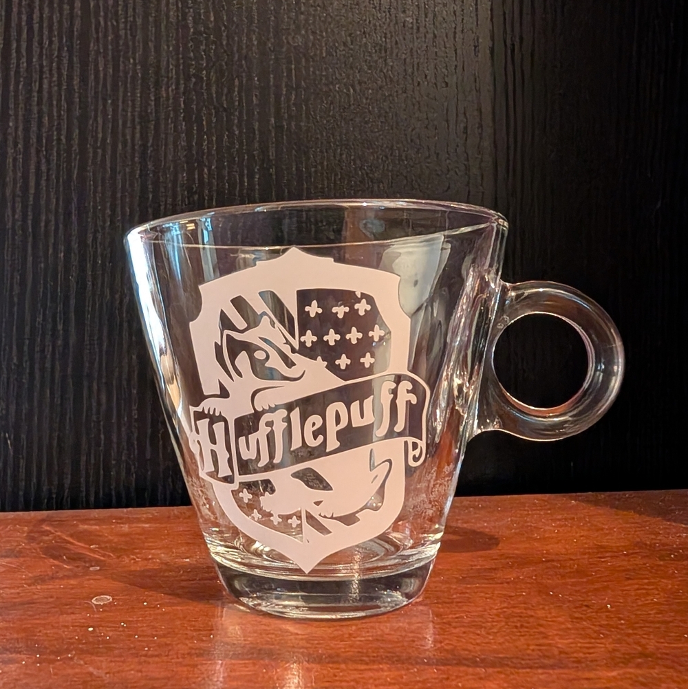Hufflepuff Glass Mug